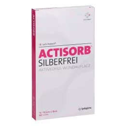 ACTISORB SILBERFREI 10,5x19 cm-es aktív szén, 10 db