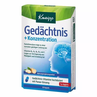 Kneipp memória + koncentrációs kapszula, 30 db