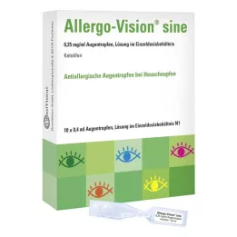 ALLERGO-VISION sine 0,25 mg/ml AT egyszeri adagban, 10X0,4 ml