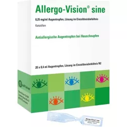 ALLERGO-VISION sine 0,25 mg/ml AT egyszeri adagban, 20X0,4 ml