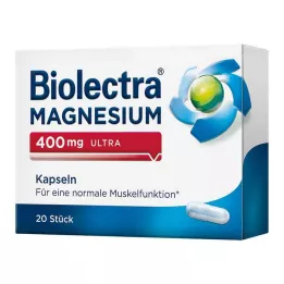 BIOLECTRA Magnézium 400 mg ultra kapszula, 20 db