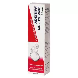 ADDITIVA Multivit. +Mineral Peach R pezsgőtabletta, 20 db