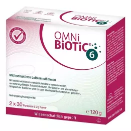 OMNI BiOTiC 6 por, dupla csomag, 2X60 g