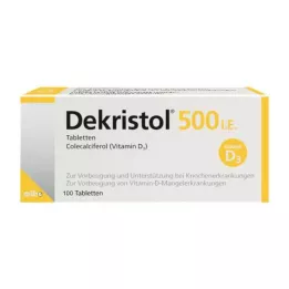 DEKRISTOL 500 I.E. tabletta, 100 db