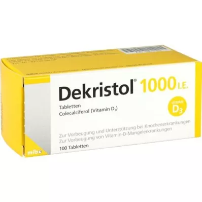 DEKRISTOL 1000 I.U. tabletta, 100 db