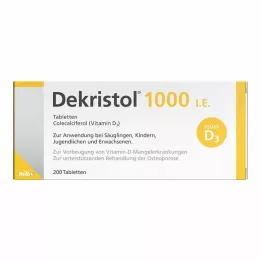 DEKRISTOL 1000 I.U. tabletta, 200 db