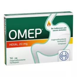 OMEP HEXAL 20 mg-os bélsavval bevont kemény kapszula, 14 db