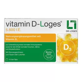 VITAMIN D-LOGES 5600 NE heti depótszerű rágótabletta, 15 db