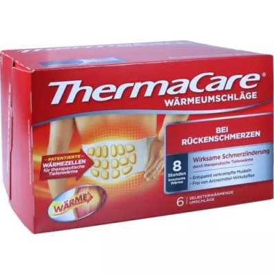 THERMACARE Hátpakolás S-XL fájdalomcsillapításra, 6 db