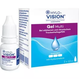 HYLO-VISION Gél multi szemcsepp, 2X10 ml