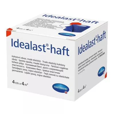Idealast-haft színes kötszer 4 cm x 4 m kék, 1 db