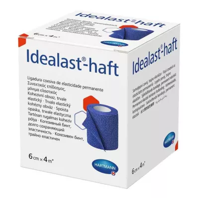 Idealast-haft színes kötszer 6 cm x 4 m kék, 1 db
