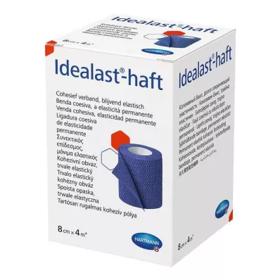 Idealast-haft színes kötszer 8 cm x 4 m kék, 1 db