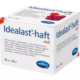 IDEALAST-színes ragtapasz 4 cmx4 m piros, 1 db