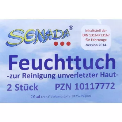 SENADA nedves törlőkendő, 2 db