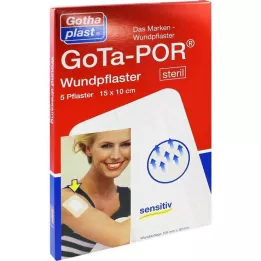GOTA-POR Steril sebtapasz 100x150 mm, 5 db