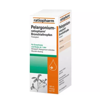 Pelargonium ratiopharm hörgőcsepp, 100 ml