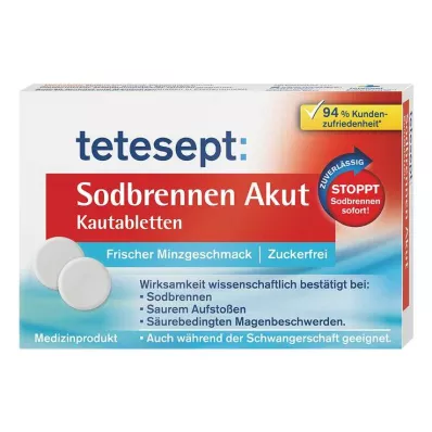Tetesept gyomorégés akut rágótabletta, 20 db Tetesept gyomorégés akut rágótabletta, 20 db