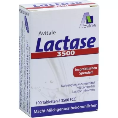 LACTASE 3,500 FCC Tabletták kattintós adagolóban, 100 db