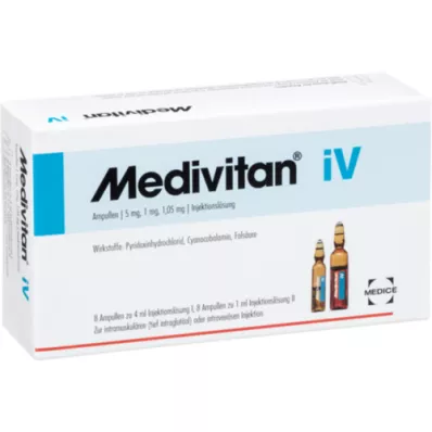 MEDIVITAN iV oldat injekcióhoz amp. párokban, 8 db