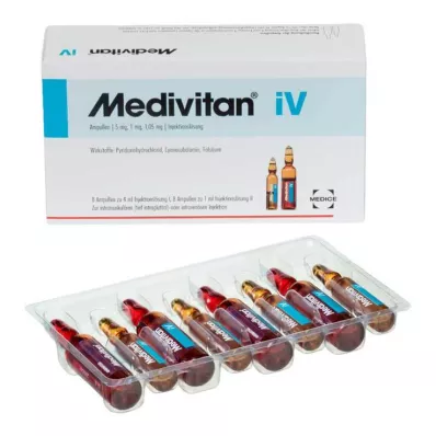 MEDIVITAN iV oldat injekcióhoz amp. párokban, 8 db MEDIVITAN iV oldat injekcióhoz amp. párokban, 8 db