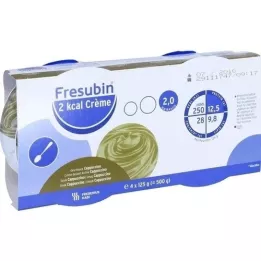 FRESUBIN 2 kcal tejszínes kapucsínó egy csészében, 4X125 g