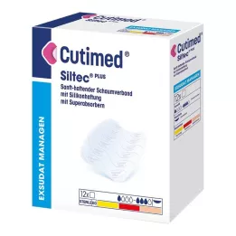 CUTIMED Siltec Plus habkötszer 5x6 cm ragasztó, 12 db
