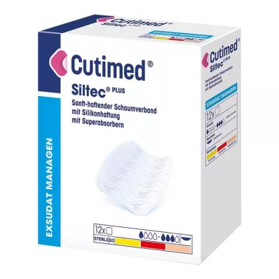Cutimed Siltec Plus habkötöző 10x10 cm-es ragasztó, 12 db