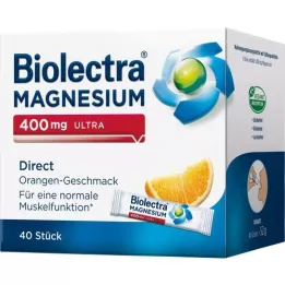 BIOLECTRA Magnézium 400 mg ultra Direct Orange, 40 db