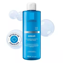ROCHE-POSAY Kerium rendkívül enyhe gél sampon, 400 ml