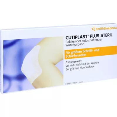 Cutiplast Plus steril 10x19,8 cm-es kötszer, 5 db