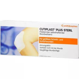 CUTIPLAST Plusz steril 10x24,8 cm-es kötszer, 5 db