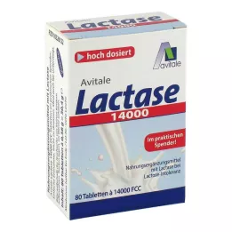 LACTASE 14,000 FCC Tabletták adagolóban, 80 db