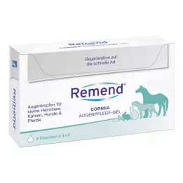REMEND Szaruhártya szemápoló gél kutyának/macskának/lónak, 6X3 ml