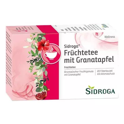 Sidroga Wellness gyümölcstea gránátalmás filteres zacskóval, 20X2,0 g Sidroga Wellness gyümölcstea gránátalmás filteres zacskóval, 20X2,0 g