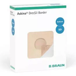 ASKINA DresSil Border Sil.Schaumst.V.6x6 cm, 10 db