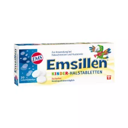 EMSILLEN Gyermek torokcsepp vanília, 20 db