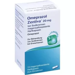OMEPRAZOL Zentiva 20 mg gyomorégésre, 14 db