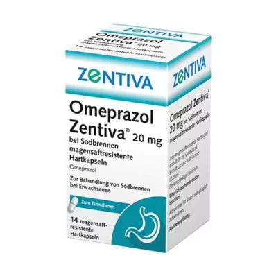 Omeprazole Zentiva 20 mg gyomorégésre, 14 db