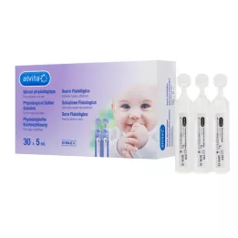 ALVITA fiziológiás sóoldat ampullák, 30X5 ml