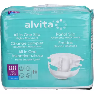 ALVITA All-in-One inkontinencia nadrág maxi large night, 20 db