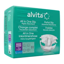 ALVITA All-in-One inkontinencia nadrág maxi large night, 20 db
