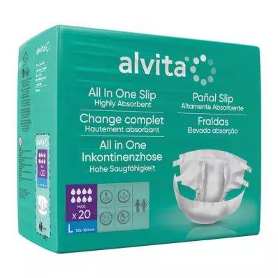 Alvita All-in-One inkontinencia nadrág maxi nagy éjszakai, 20 db