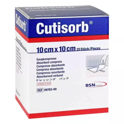 Cutisorb nedvszívó borogatás steril 10x10 cm, 25 db Cutisorb nedvszívó borogatás steril 10x10 cm, 25 db