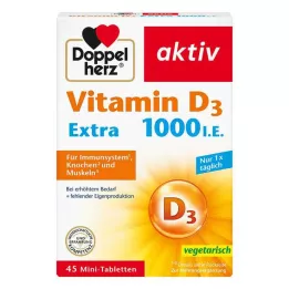 DOPPELHERZ D3-vitamin 1000 NE EXTRA tabletta, 45 db