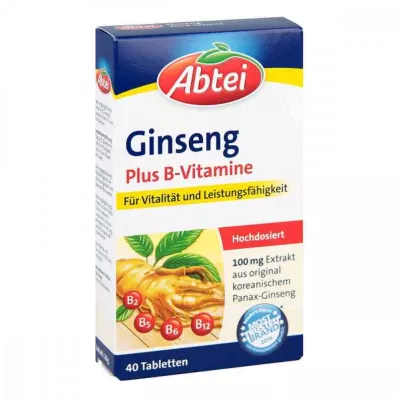 ABTEI Ginseng Plus B-vitamin tabletta, 40 db