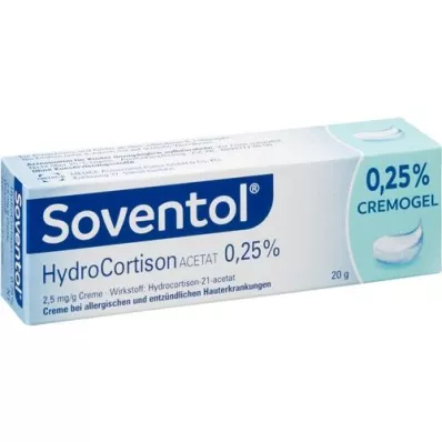 SOVENTOL Hidrokortizon-acetát 0,25%-os krém, 20 g