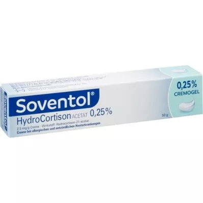 SOVENTOL Hydrocortisone acetate 0,25%-os krém, 50 g