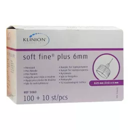 SOFT FINE plusz kanülök 6 mm 31 G 0,25 mm, 110 db