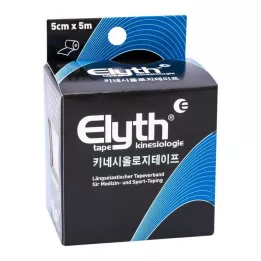 KINESIOLOGIE Elyth szalag 5 cmx5 m fekete, 1 db